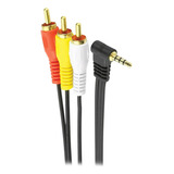 Cabo Adaptador Para Tv LG Samsung Philips P2 P3 X Av 3 Rca !