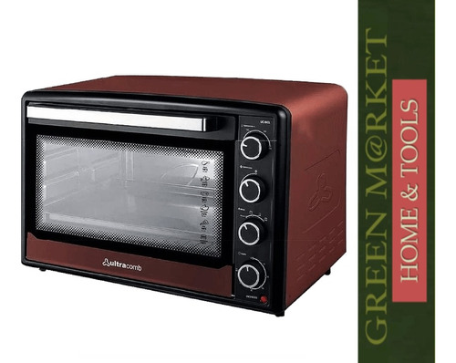 Horno De Mesa Eléctrico Ultracomb Uc-80cl 80l Marrón 220v