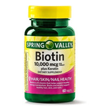Biotina 10.000 Mcg + Keratina 60 U - Unidad a $1333