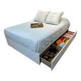 Cama Con Cajones  Box Somier Melanina Con Cajonera !!