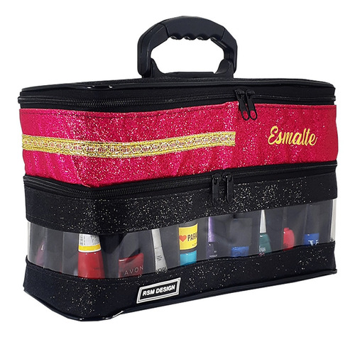 Bolsa Manicure Original Esmalteria Para 40 Esmaltes Express