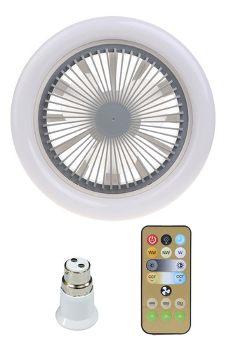 Ventilador (gy) Con Luz Led Para Lámpara Inteligente E27 Par