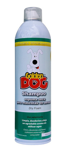 Shampoo Espuma Seca Para Perro En Aerosol 400 Ml, Golden Dog