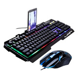 Teclado E Mouse Gamer Várias Cores Led Rgb 2.400 Dpi