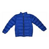 Campera  Puffer The North Face 550 Azul Talle Xl De Niños