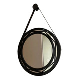 Espelho Redondo Decorativo 50cm Premium Moldura Em Acrílico