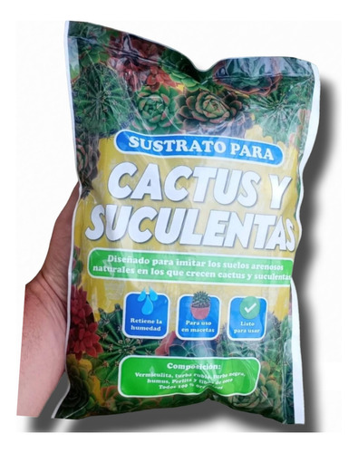 Pack 4 Sustrato Para Suculentas Y Cactus