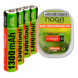 Pilas Aaa Recargables Noganet 1300mah 1.2 Pack De 4 Pcreg