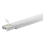 Canaleta 1 Metro Divisória 20x10x1000mm C Dupla Face Branca Cor Branco