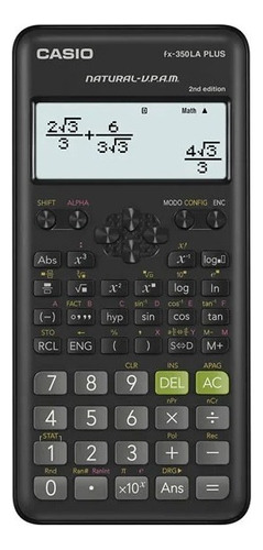 Calculadora Cientifica Casio Fx-350la Plus Segunda Edicion Color Negro