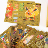 55 Cartas Coleccionables Brillantes Doradas Pokemo