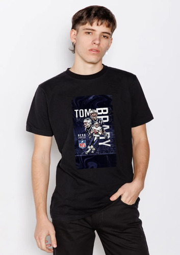 Remera Lite Tom Brady Campeon Algodon Premium Nfl Custom