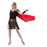 Disfraz De Gladiadora Para Mujer, Vestido Sexy De Soldado Romano De Halloween