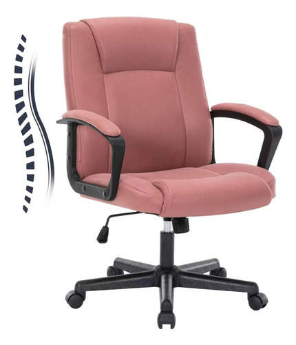 Ggn Silla De Oficina Ergonomica, Sillas De Escritorio Rosa,