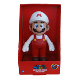 Boneco Super Mario Fire Branco Bros Grande Kart 64 Original