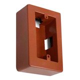 Caja Mini Exterior Para Cablecanal 10x5cm Color Madera Kalop