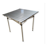 Mesa Camping Plegable Aluminio Enrollable 70 X 70 Cm Kushiro