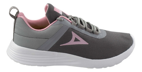 Tenis Mujer Pirma 4517 Deportivos Running Gris Rosa Ligeros