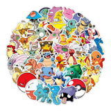 Pokemon 50 Calcomanias Stickers Pvc Vs Agua Anime Manga 