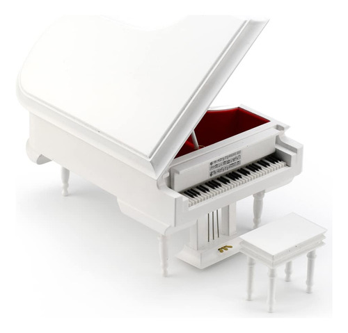 Sofisticado Piano De Cola En Miniatura De 18 Notas  Pian.