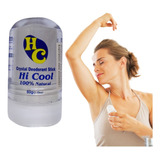 Desodorante Cristal Natural Pedra Sal 60g Unisex Hi Cool