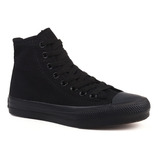 Tênis Old Star Cano Alto All Chuck Unissex Preto Mono Black