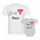 Remera Papá Con Body Bebé Regalo Los Andes Todos Los Equipos