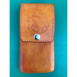 36.- Funda De Piel Para Teléfono Móvil Broche Sello Caballo