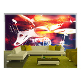 Papel De Parede Musica Banda Guitarrista Rock 6,5m² Mus115