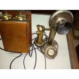 Telefono Antiguo Candelero De Mesa