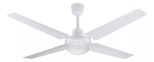 Ventilador De Techo Con Luz Alpaca 48 Blanco 4 Aspas 65w