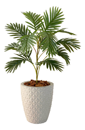 Planta Artificial Palmeira Com Vaso Polietileno Completo