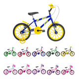 Bicicleta Infantil Aro 16 Boy Masculina C/rodinha Cor Preto