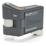 Microscopio Lcd De Mano Flipview De Celestron (gris)