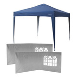 Gazebo Tenda Dobrável Trixx 3m X 3m + 4 Paredes Brancas Mor