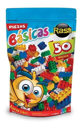 Rasti Doypack 50 Piezas Basicas - Bloques Para Armar Rasti