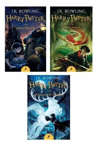 Pack X3 Libros: Saga Harry Potter 1, 2 Y 3 - J. K. Rowling.