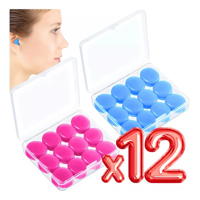Tapones Para Oídos Moldeables Silicona Descanso Escuche F Color Azul | MercadoLibre