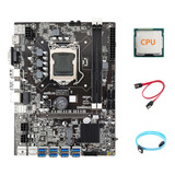 Placa Base B75 Eth Mining, Adaptador Usb 8xpcie+cpu+sata3.0