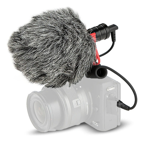 Microfone Cardioide Direcional Para Câmera Filmadora Dslr