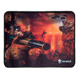 Mousepad Gamer Eg401rd Evolut P 25x21cm Speed Red Soldier