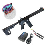 Rifle De Airsoft Elétrico Aeg Full Metal Blowback Completo 