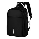 Mochila Urbana Porta Notebook Diseño Clasico Nuevo Modelo Color Negro