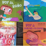 4 Libros Carolina Mora Teta Mamá  Voy Baño + Dormir + Calma
