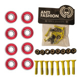 Baleros Abec 9 + Tornillos Color Patineta Skate Antifashion