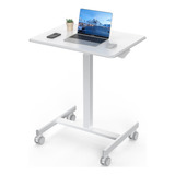 Olixis Mobile Small Standing Desk, Sit Stand Desk Adjustabl.