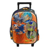 Mochila Dragon Ball Super Primaria Con Carro Vs3946 Color Multicolor