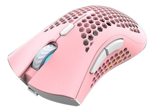 Mouse Gamer Inalámbrico Recargable K-snake  Bm600 Pink