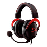 Audífonos Gamer Hyperx Cloud Ii Black Y Red Con Luz Led