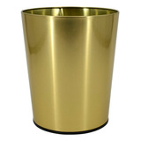 Bote Cubo De Basura Color Dorado Oro Pequeño 5 Litos 